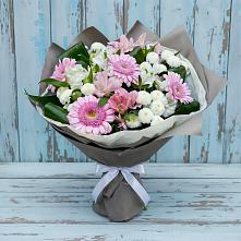Букет цветов из:  Герберы, Альстромерии и Хризантемы #REPLACE_PRED# Архангельске