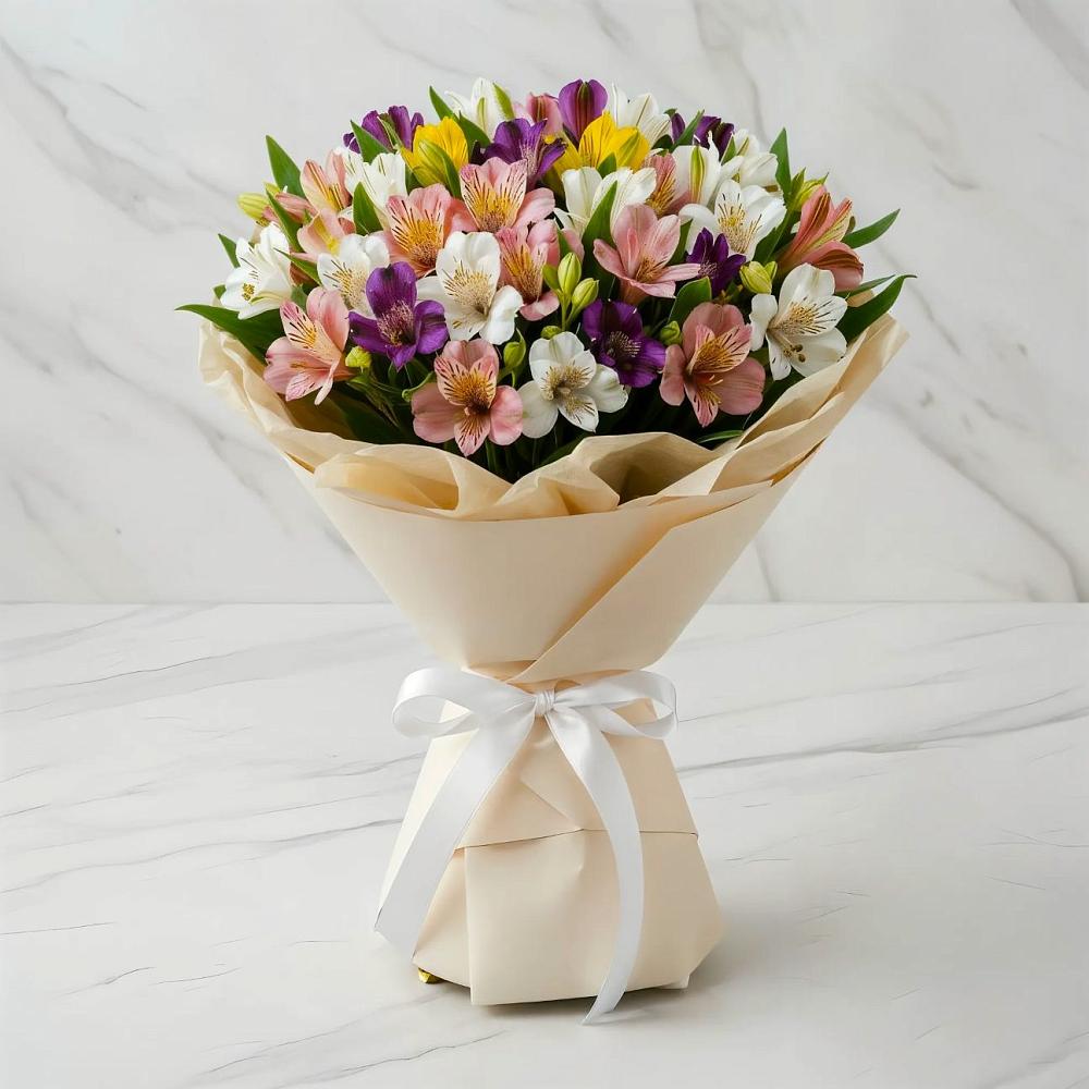 Букет цветов из: Альстромерии в Архангельске