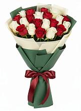 Букет Микс из красных и белых роз #REPLACE_PRED# Архангельске