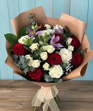 Букет цветов из:  Розы и Альстромерии #REPLACE_PRED# Архангельске