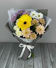 Букет цветов из:  Розы, Герберы и Хризантемы в Архангельске