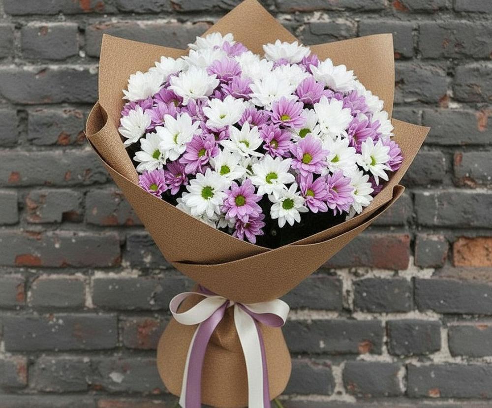 Букет цветов из: Хризантемы в Архангельске